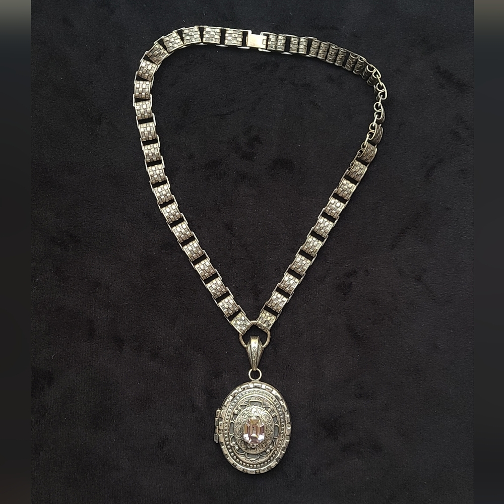 Antique Victorian Book chain Locket